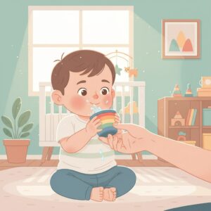 image 2 - 'A child sipping an electrolyte drink from a cup'