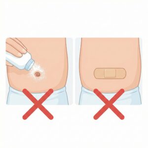 image 3 - Illustration showing incorrect care methods with red 'X' marks