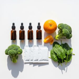  A concerned parent comparing their child's height with a growth chart on a colorful wall.