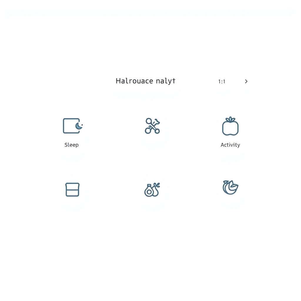A clean digital interface displaying a family health calendar.
