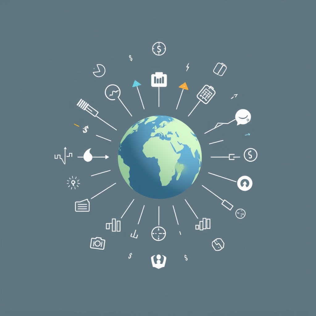 Conceptual global economic trends