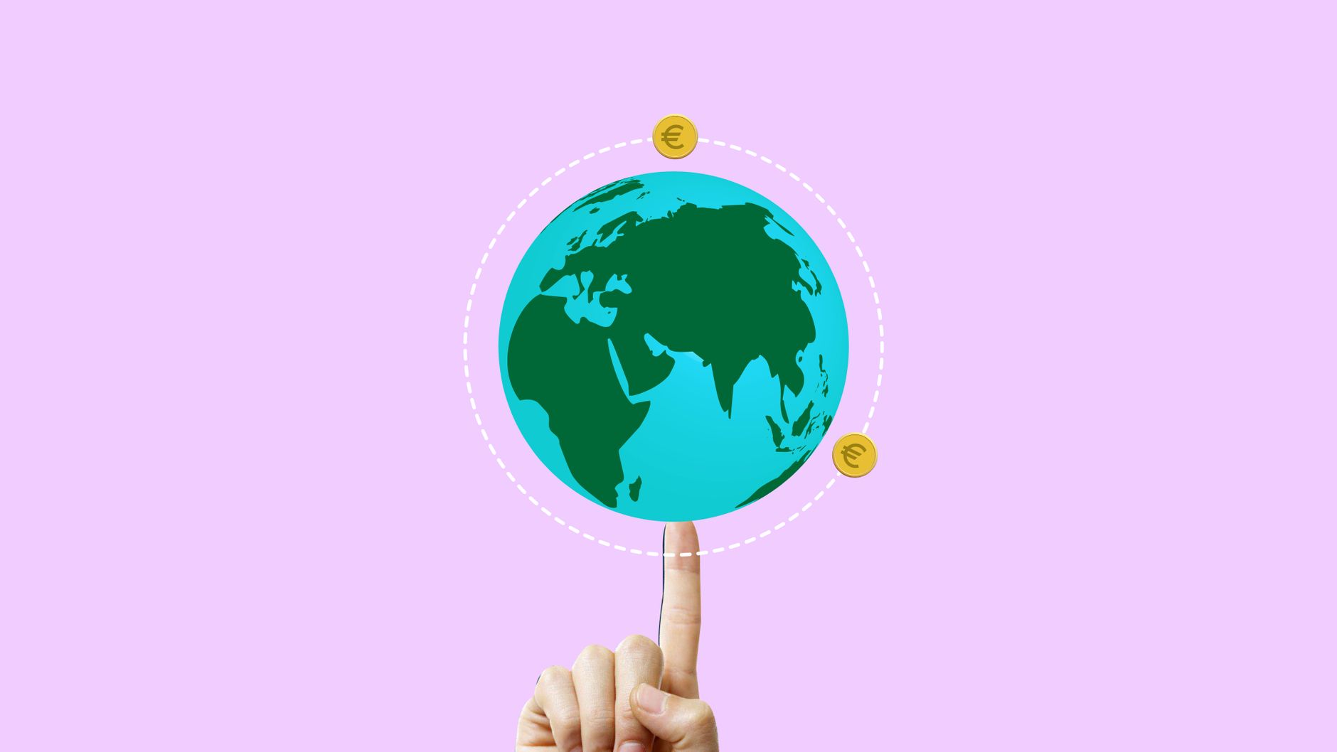 A conceptual graphic representing the global effort of the UN Plastic Treaty.