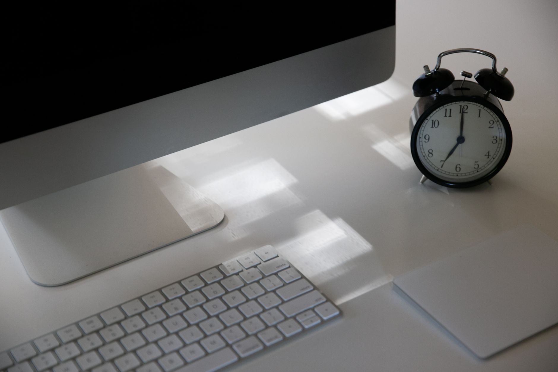 Organized workspace for productive work hours.