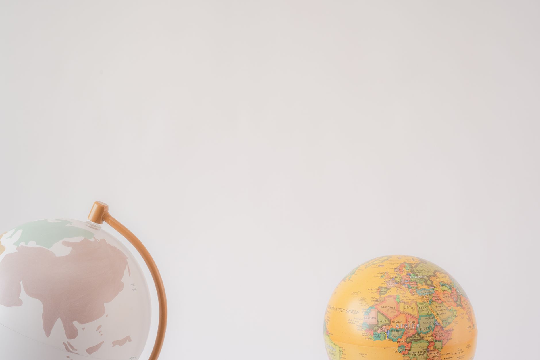 Artistic globe illustration representing global travel.