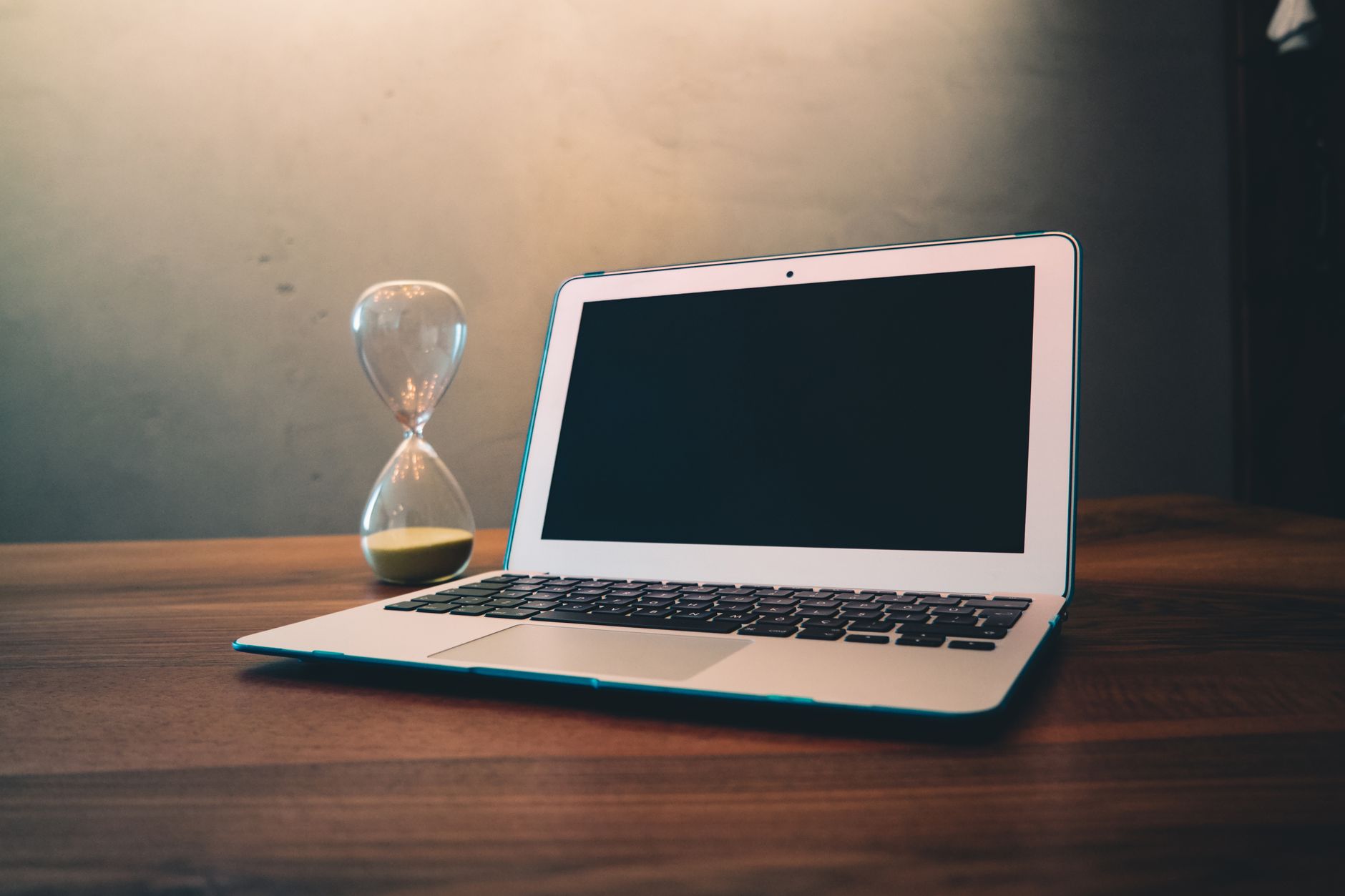A conceptual image showing the balance between time and digital content consumption.