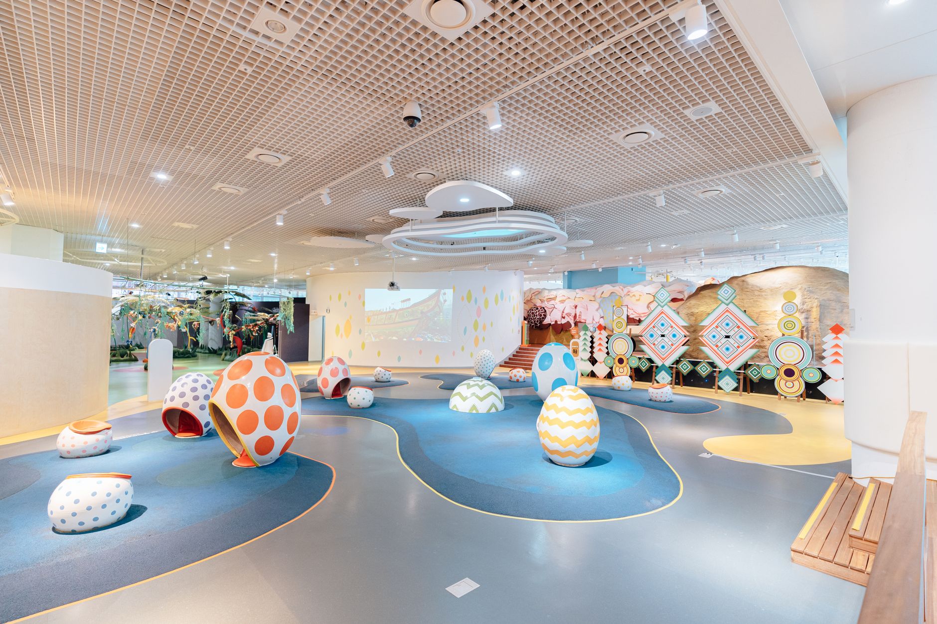 An indoor play area designed for children within a professional office setting.