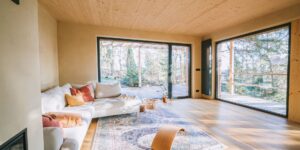 A peaceful, sunlit home interior designed for relaxation.