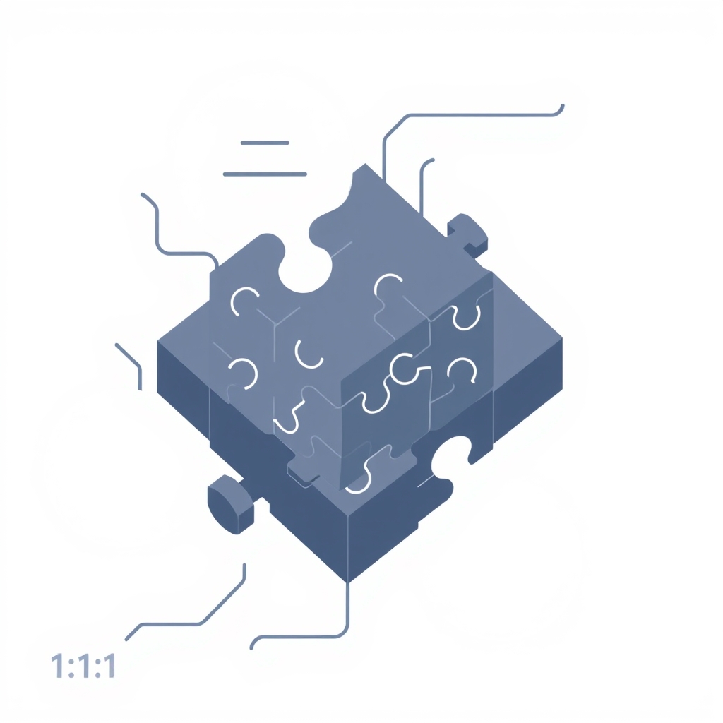 A digital puzzle representing the process of verifying AI information.