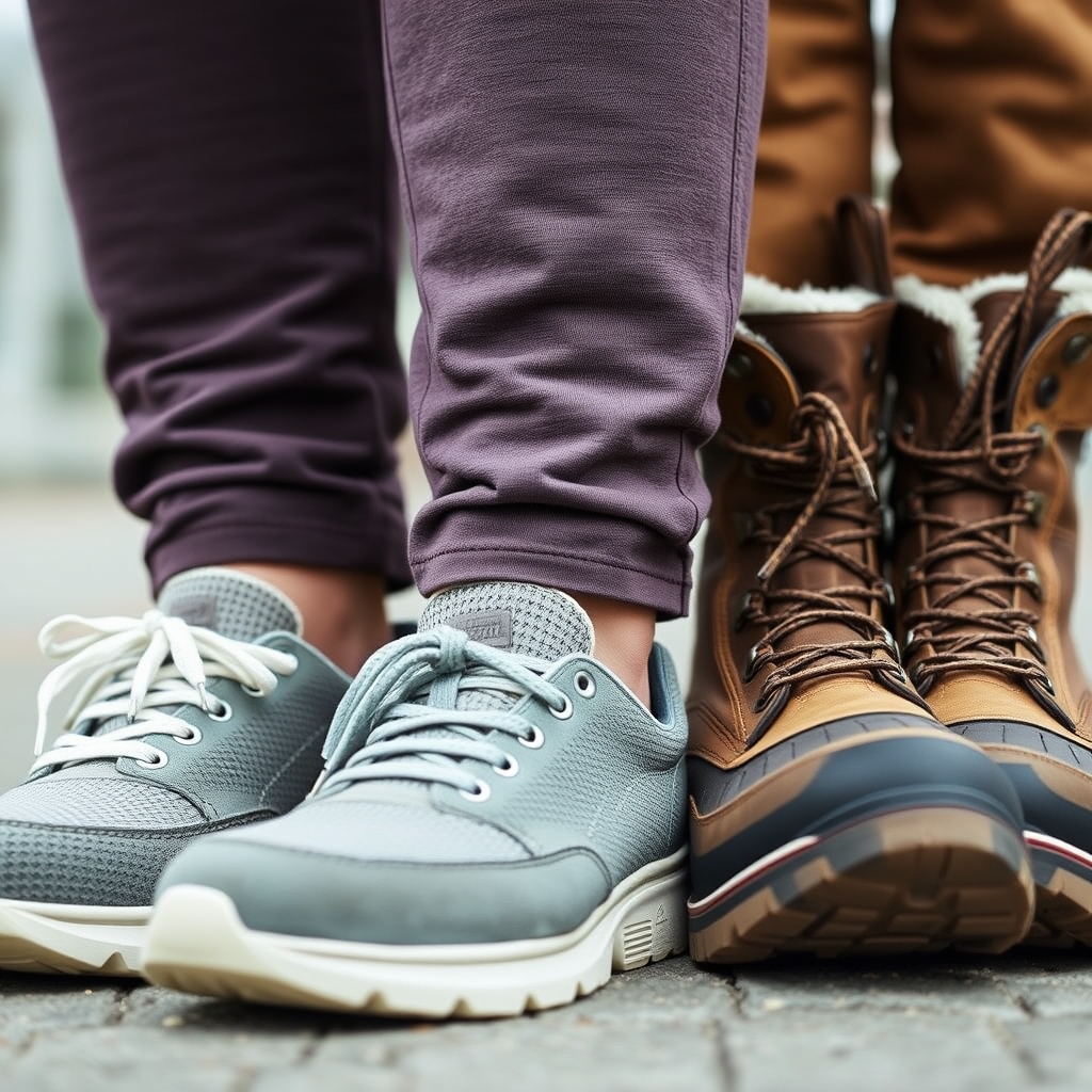 Versatile travel footwear for different climates and activities.