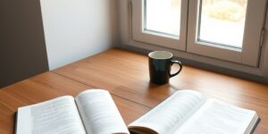 Two journals on a desk representing a couple's emotional check-in practice.