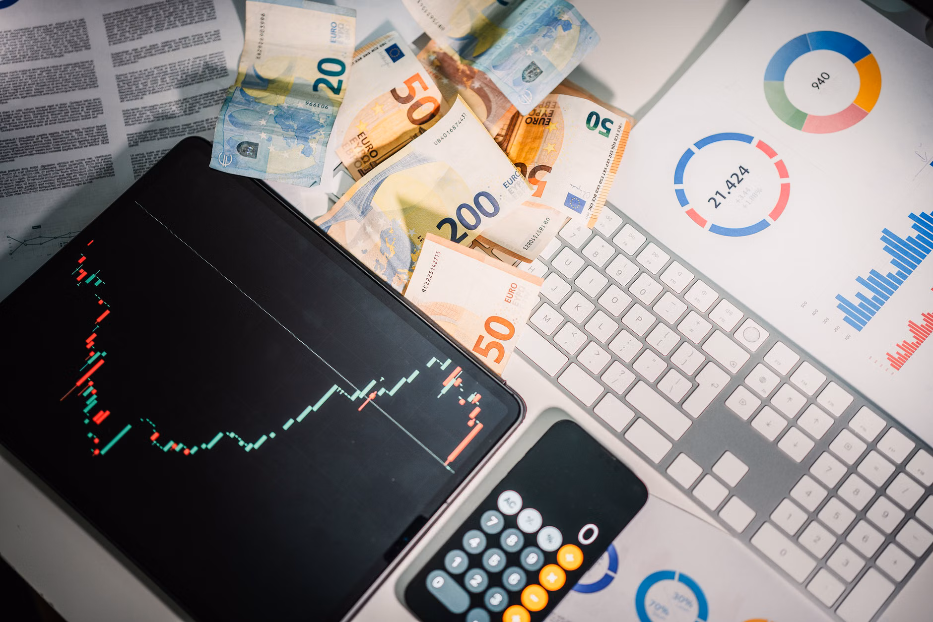 A digital budget tracker displayed on a tablet to help manage finances during a sabbatical.