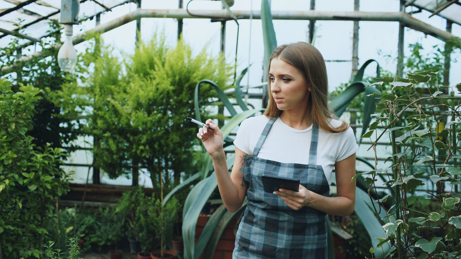 A garden observation journal for tracking plant growth.