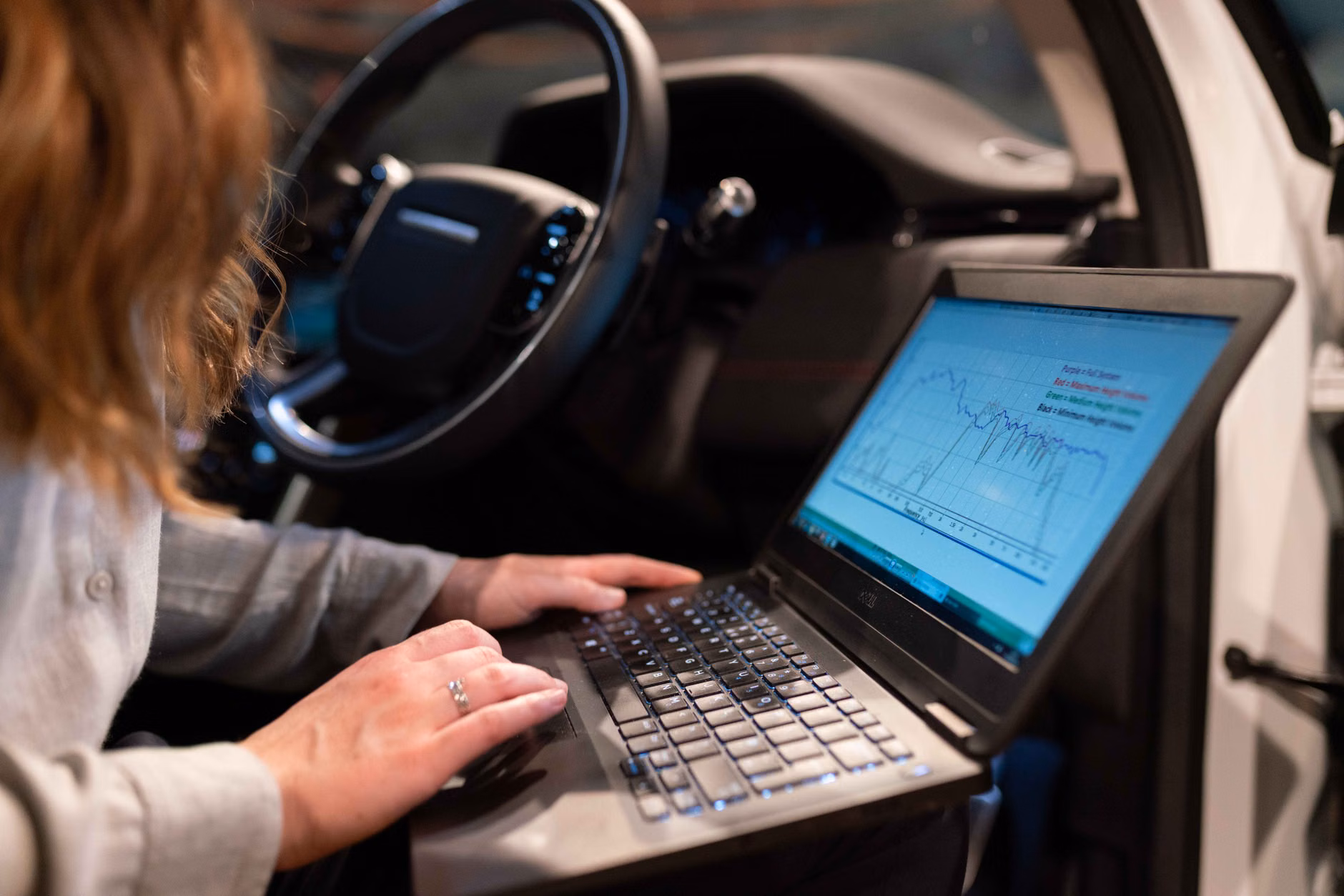 Running a system diagnostic test on a second-hand laptop.