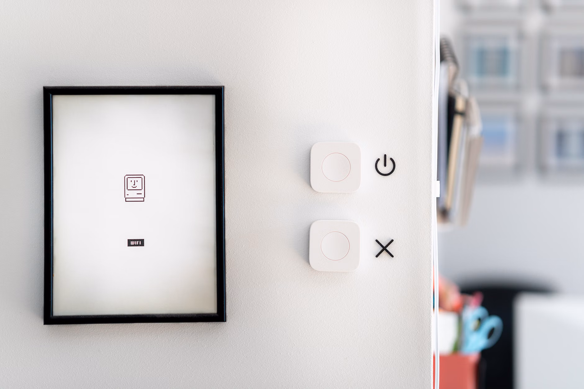 A digital power switch icon representing the ability to disconnect from work technology.