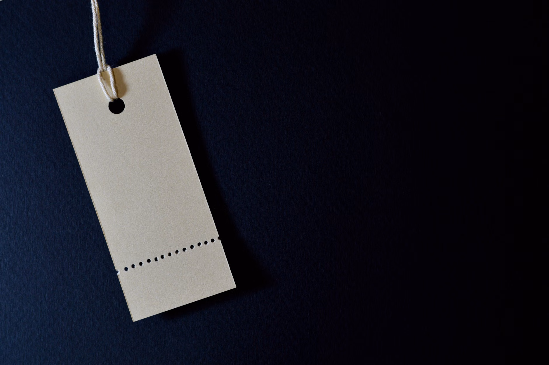 A minimalist price tag representing significant savings on electronics.