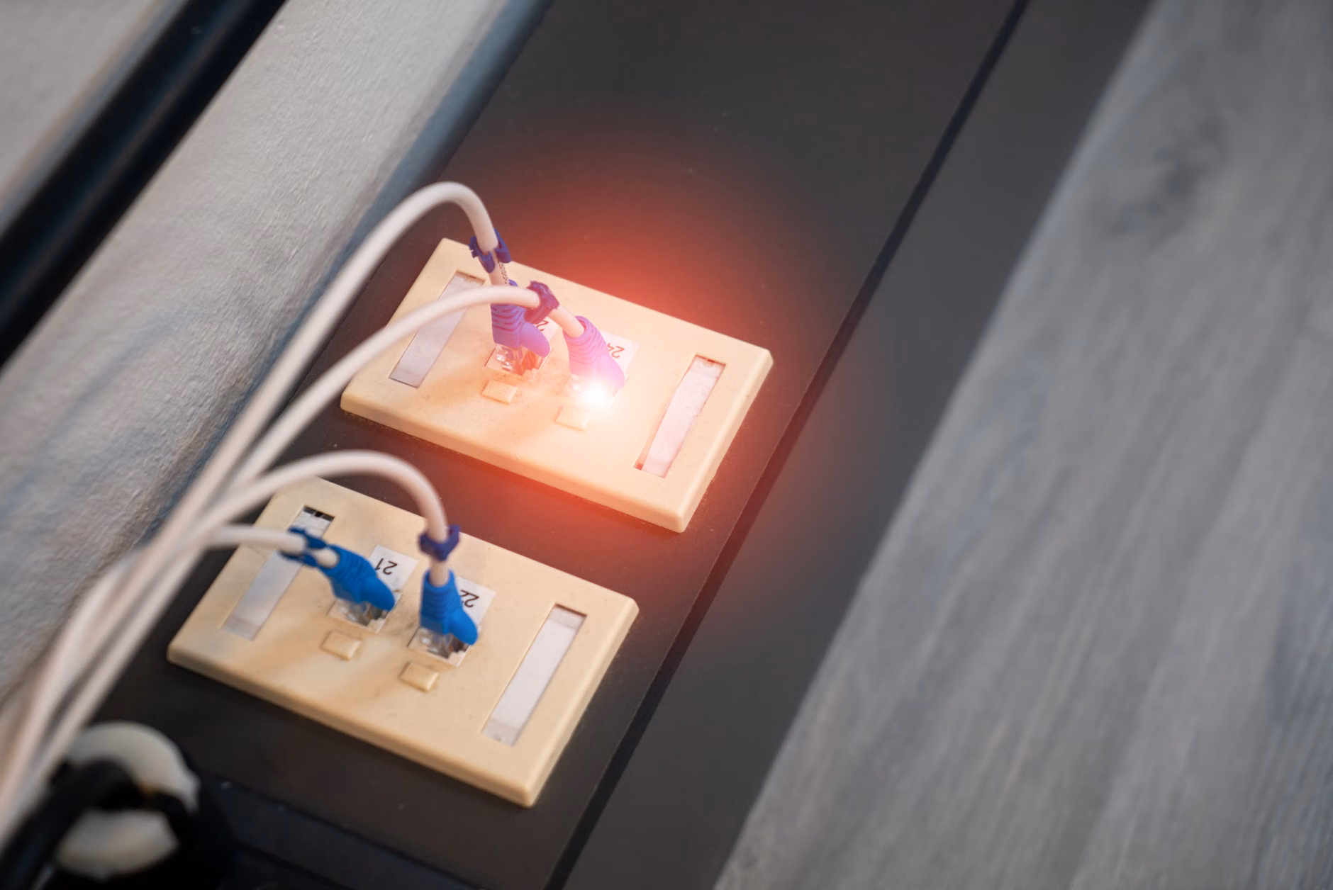 A secure local network router representing data privacy.