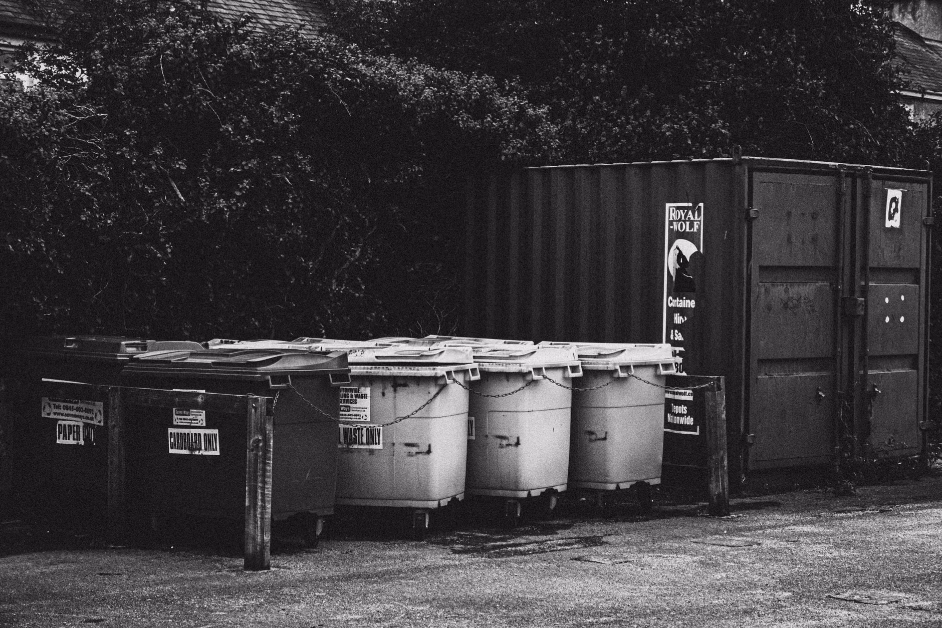 A dedicated public e-waste recycling collection drop-off point.
