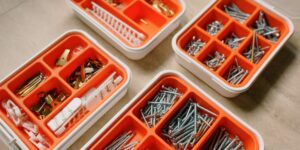 A well-organized community tool library filled with various home improvement equipment.
