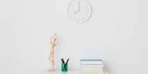 A brightly lit, organized home routine area featuring a visual schedule.