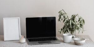 A peaceful, minimalist workspace setup representing a micro-sabbatical.