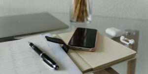 A clean, organized desk setup representing digital legacy planning.