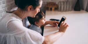 Modern technology in a home environment representing digital parenting.