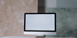 A minimalist desk setup symbolizing calm and organized communication for co-parents.