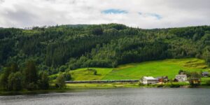 A scenic train journey through the European countryside.