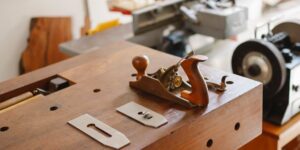 A clean, organized community tool library workshop filled with various DIY tools.