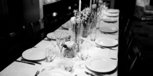 Elegant table setting for a zero-proof dinner party