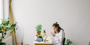 A organized and calm home-schooling workspace designed for focus.