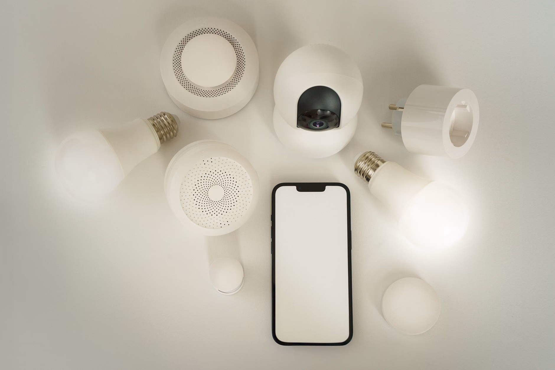 Smartphone app controlling smart light settings for a nursery.