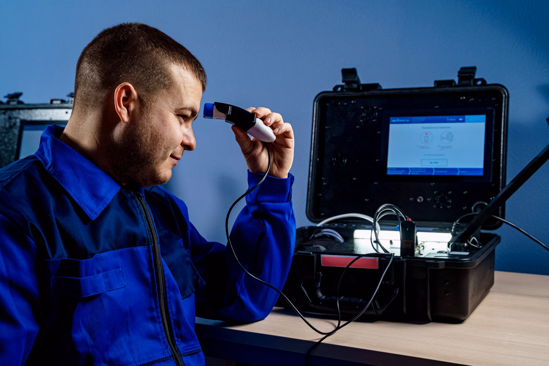 Opening the casing of a baby monitor for inspection