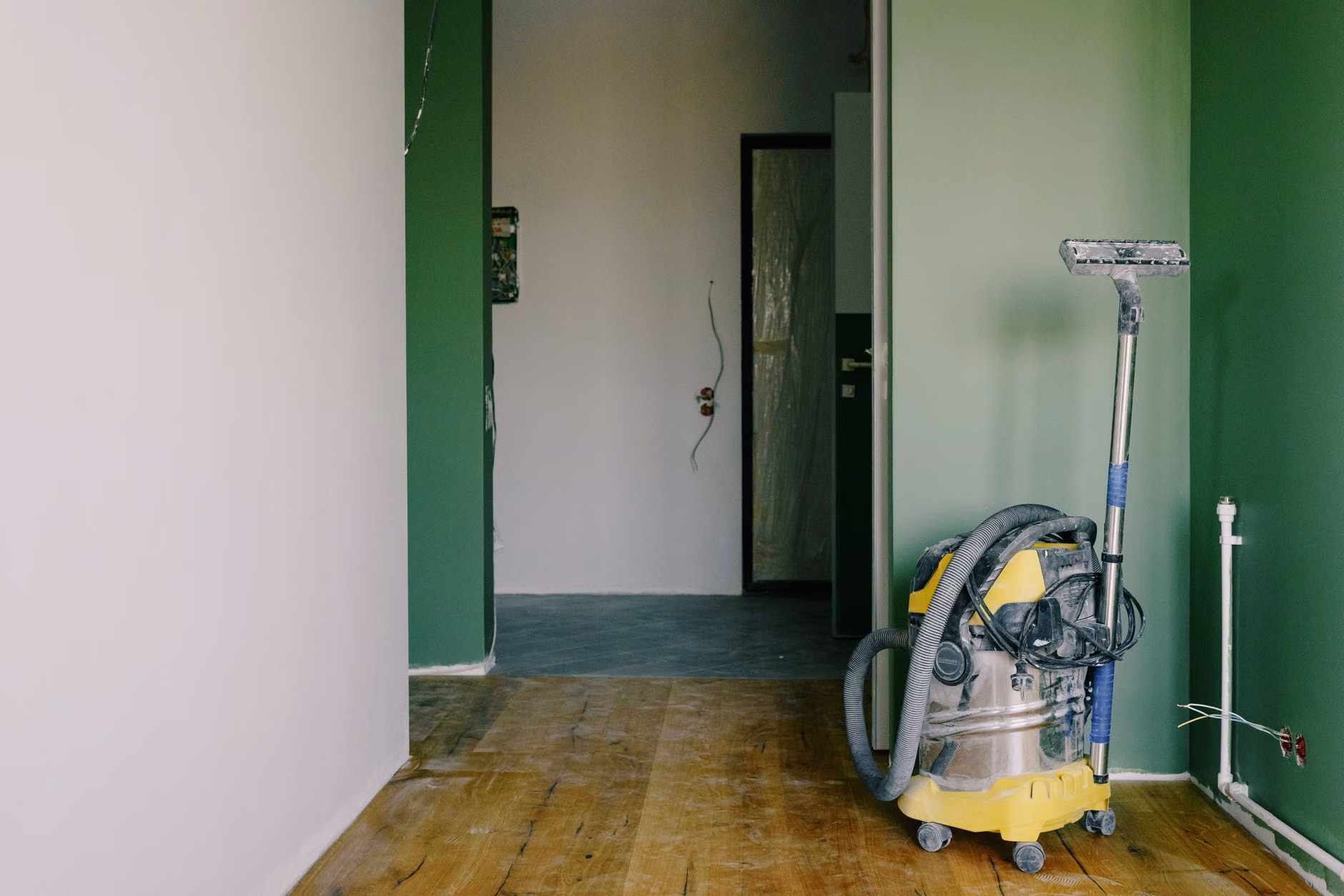 Basic household tools for vacuum cleaner repair.