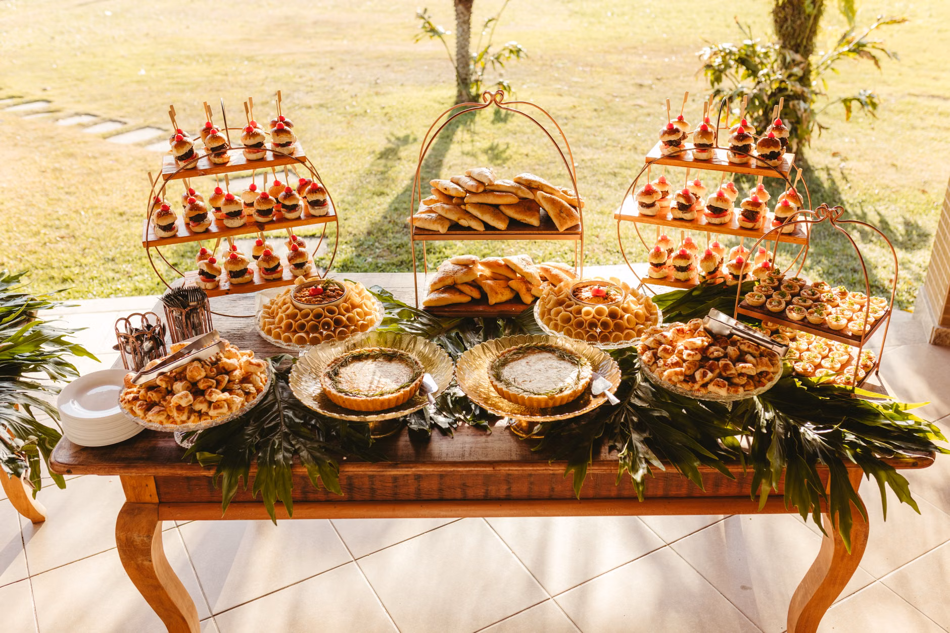 Gourmet appetizer spread arranged for a social gathering.