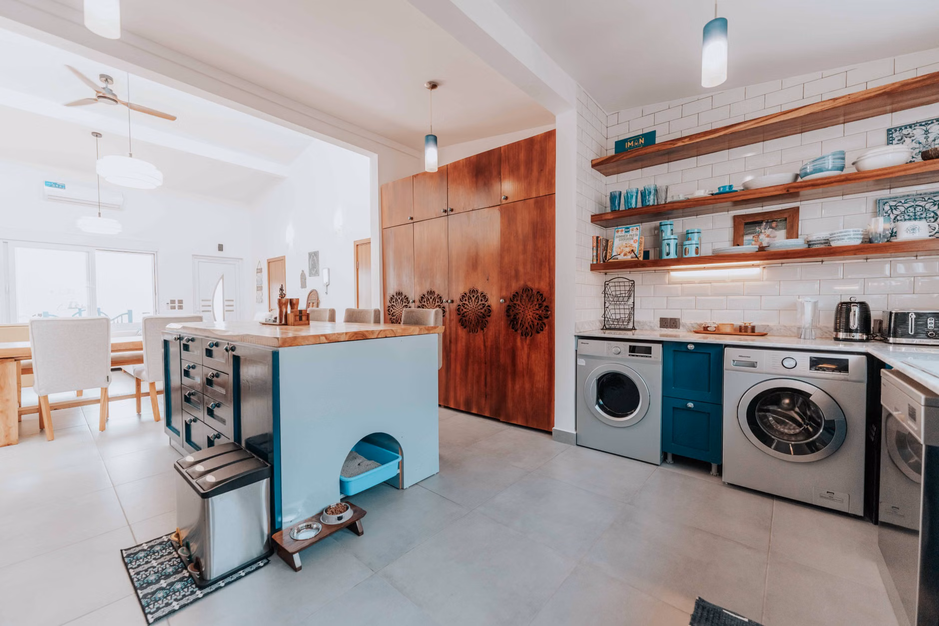 Modern energy-efficient kitchen appliances