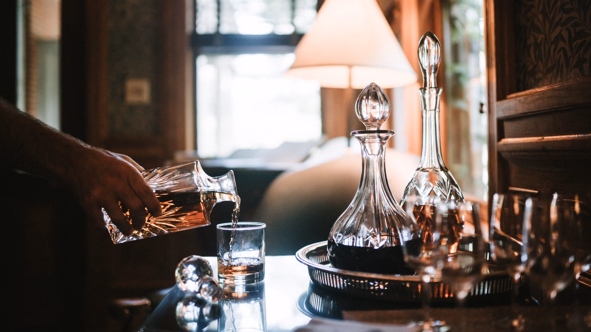 A curated home bar cart for hosting alcohol-free guests.