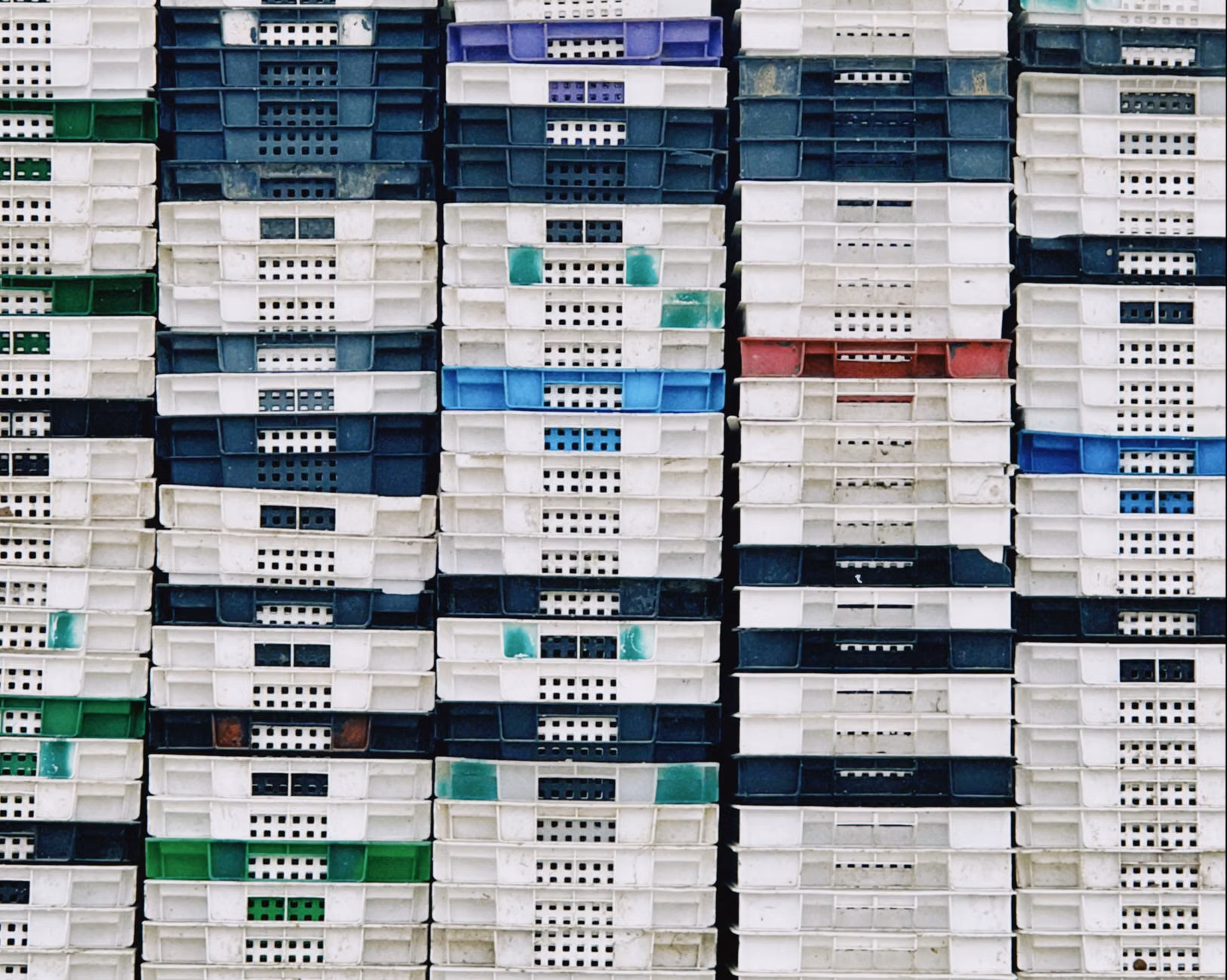 Pre-portioned snack containers stacked neatly for efficient packing.
