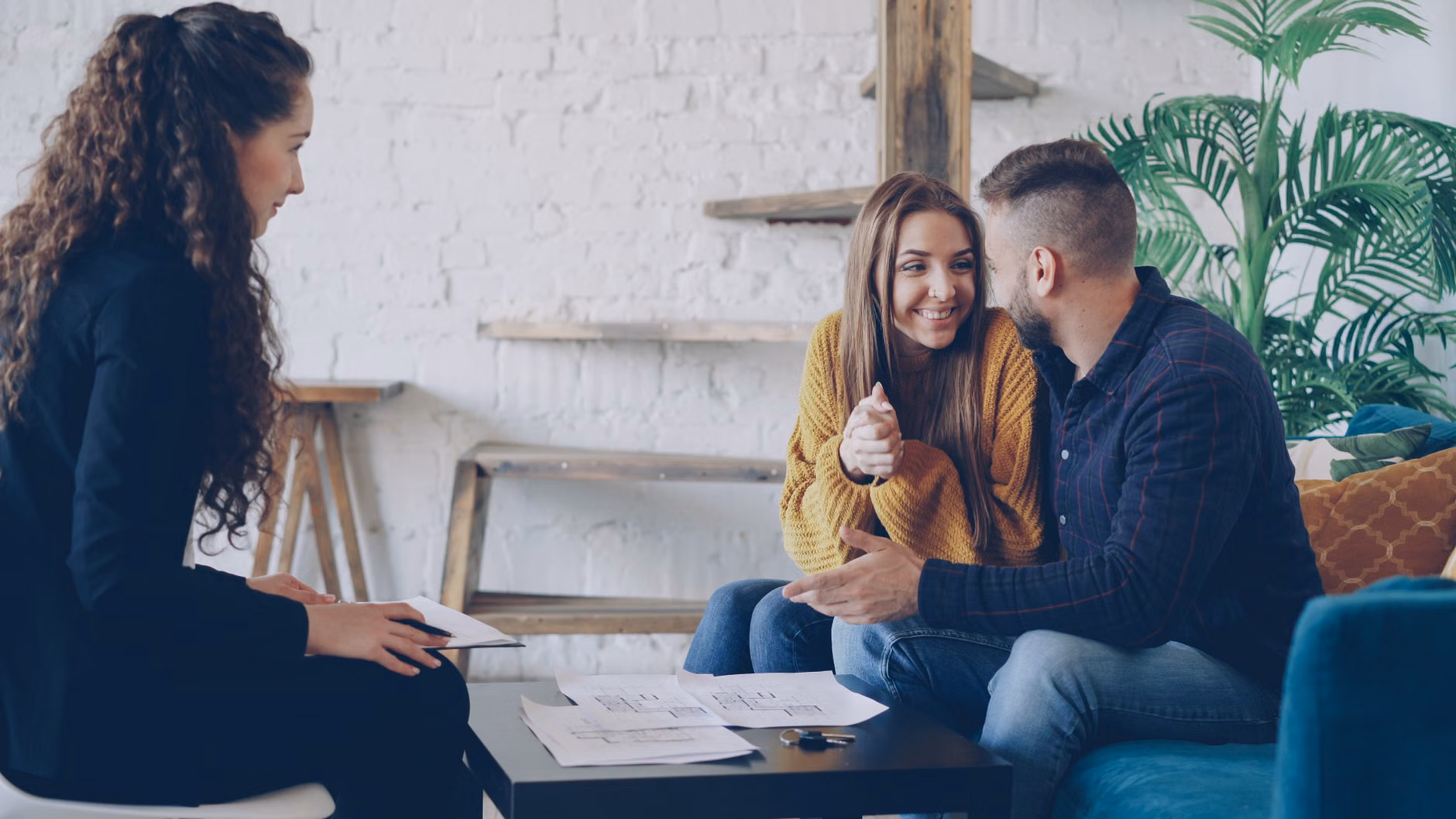 A couple engaged in a collaborative family planning discussion.