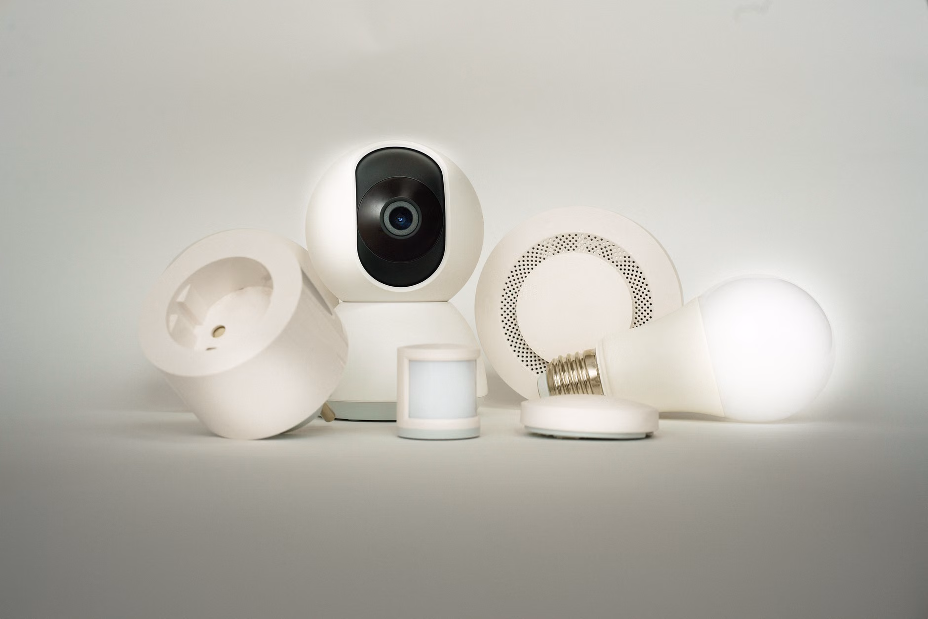 Modern home office with energy efficient smart appliances
