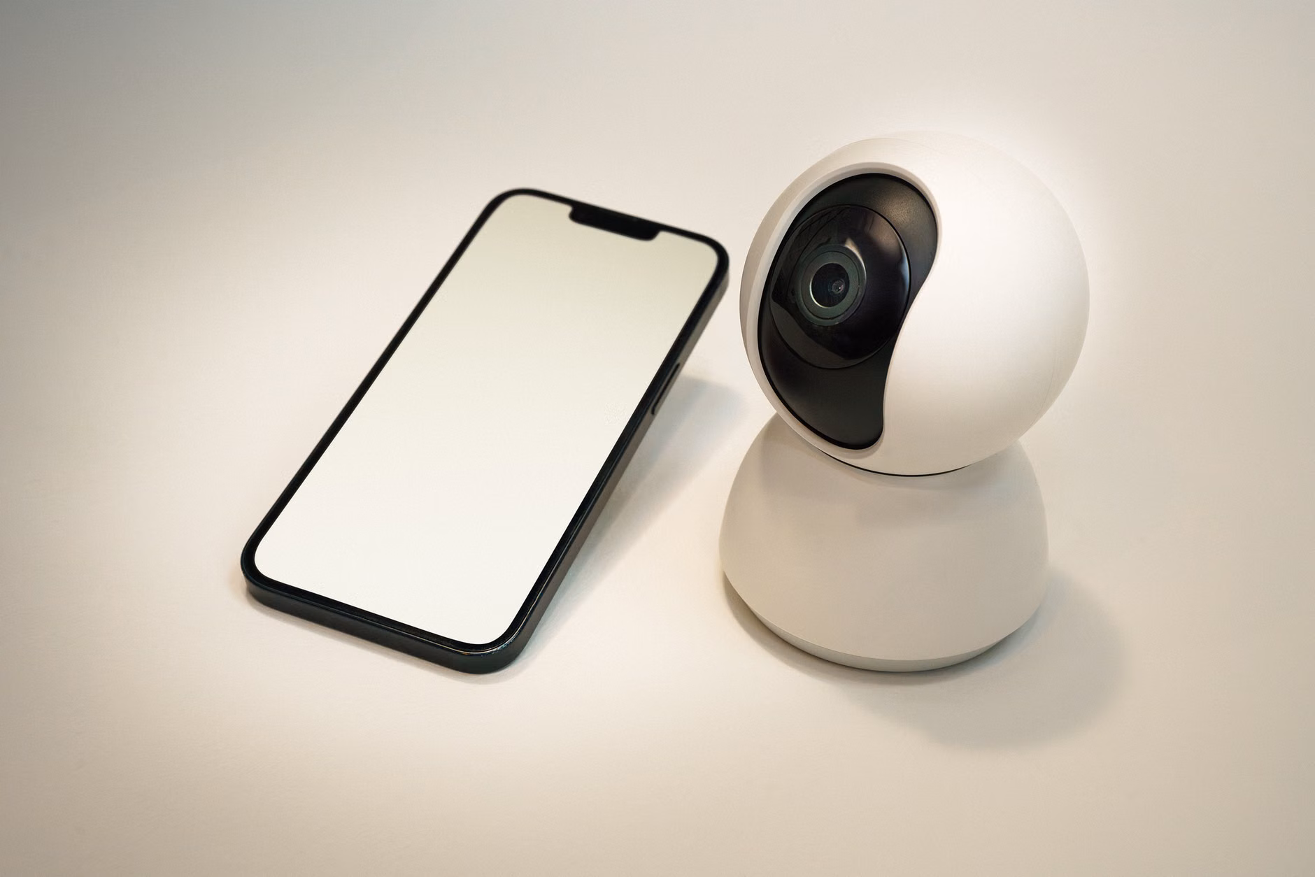 Checking smart home privacy settings on a smartphone.