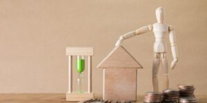 A conceptual illustration of home energy management and budget planning.