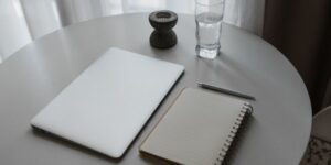 A peaceful workspace setup for planning a micro-sabbatical.