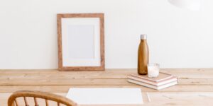 A clean, organized workspace representing a structured approach to mental health for parents.