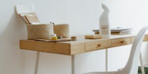 A clean, organized workspace representing a financial audit.