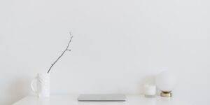 A minimalist home office setup representing a professional reset.