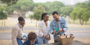 A curated collection of sensory-friendly tools for a family outing.