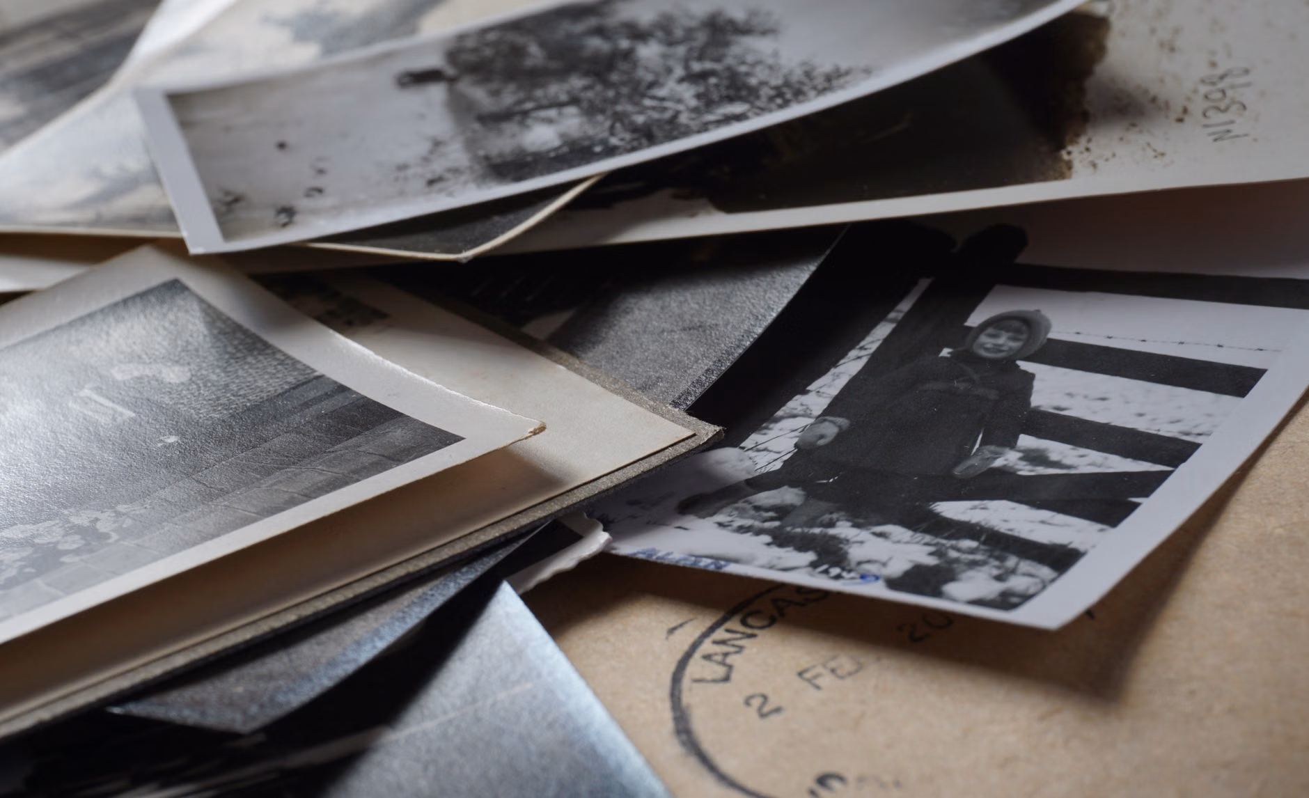 Organizing physical family archives for a heritage project.