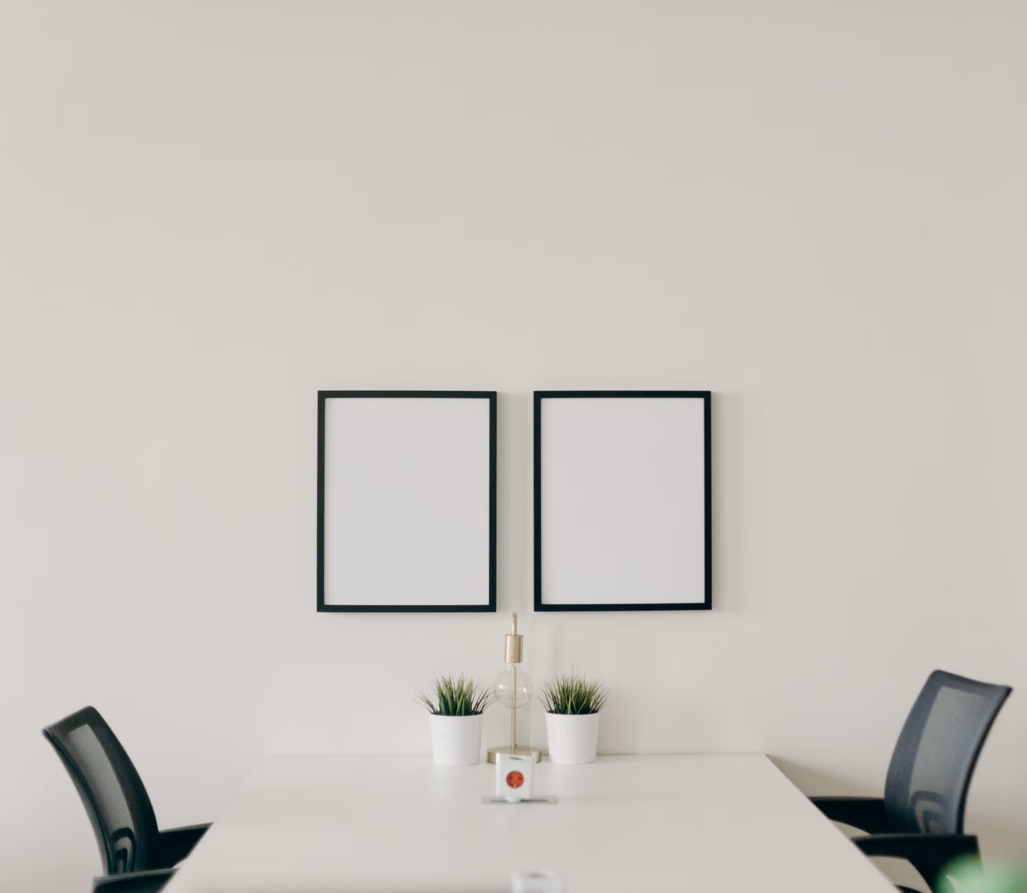 A clean, minimalist workspace prepared for a fresh start.