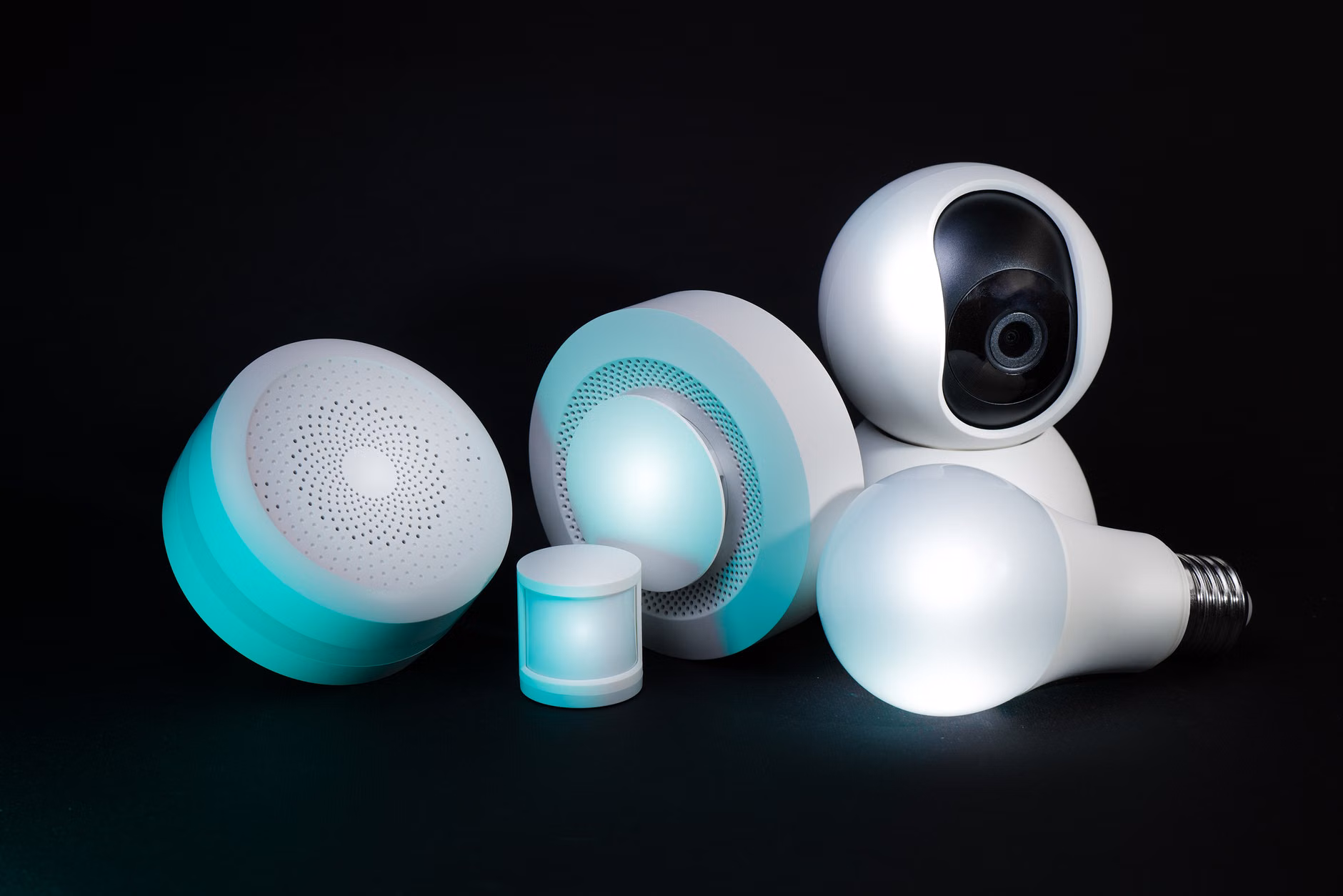 Illustration of a smart home sensor connected to an electrical panel.